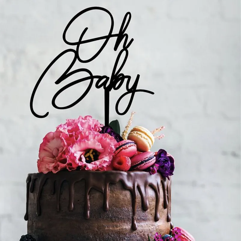 О Детская фотография золотистый акриловый фон для детской вечеринки торты флаг