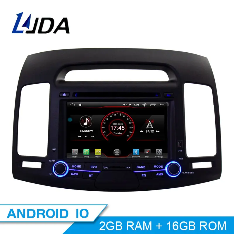 LJDA Android 10,0 автомобильный dvd-плеер для HYUNDAI ELANTRA 2007-2011 2 Din автомагнитола gps навигация стерео Мультимедиа wifi автоаудио