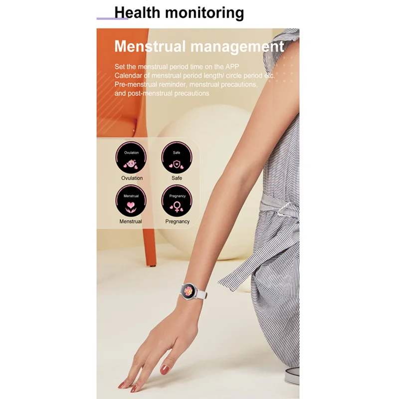 

Smart Watch 2020 DT66 Smartwatch Water Resistant IP67 WhatsApp Instagram Notifications Blood Pressue Oxgen Health Women's Watche