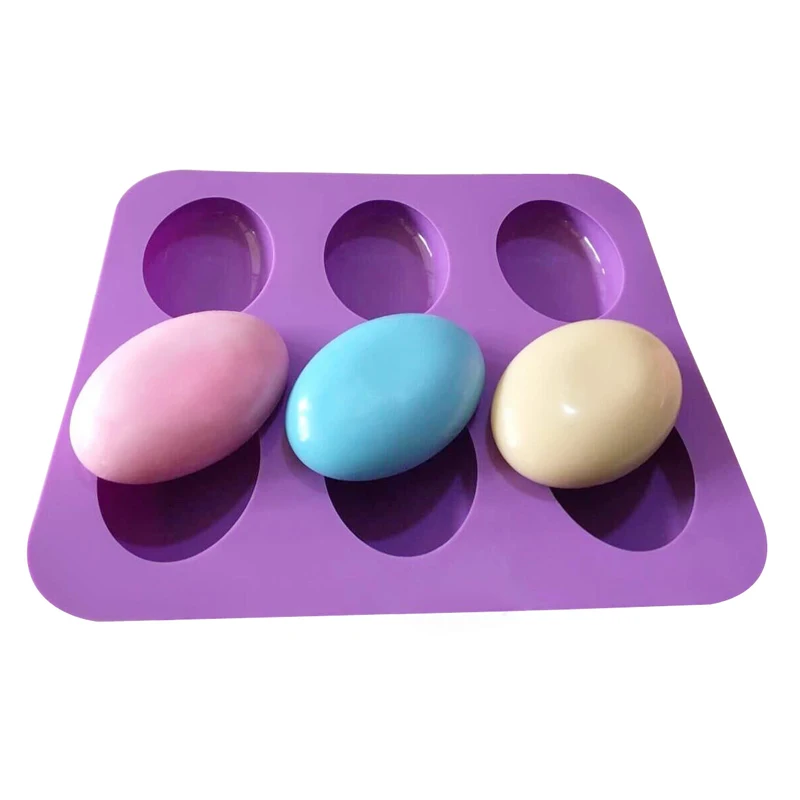DIY овальная силиконовая форма для гусиного яйца торта ручной работы 100 г мыла 3D