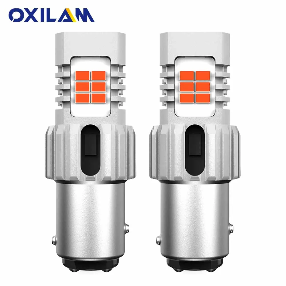 OXILAM 2 шт. 1157 BAY15D светодиодный фонарь Canbus анти-гипервспышка автомобильный
