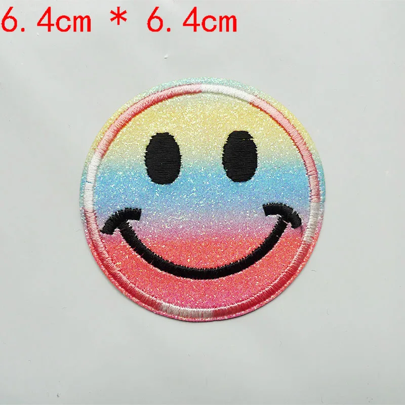 Лидер продаж блестящие Симпатичные вышитые наклейки на одежду с изображением