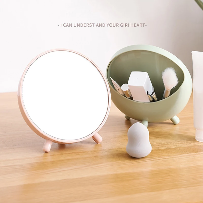 2 шт. Скандинавское настольное зеркало для хранения креативный круглый рабочий
