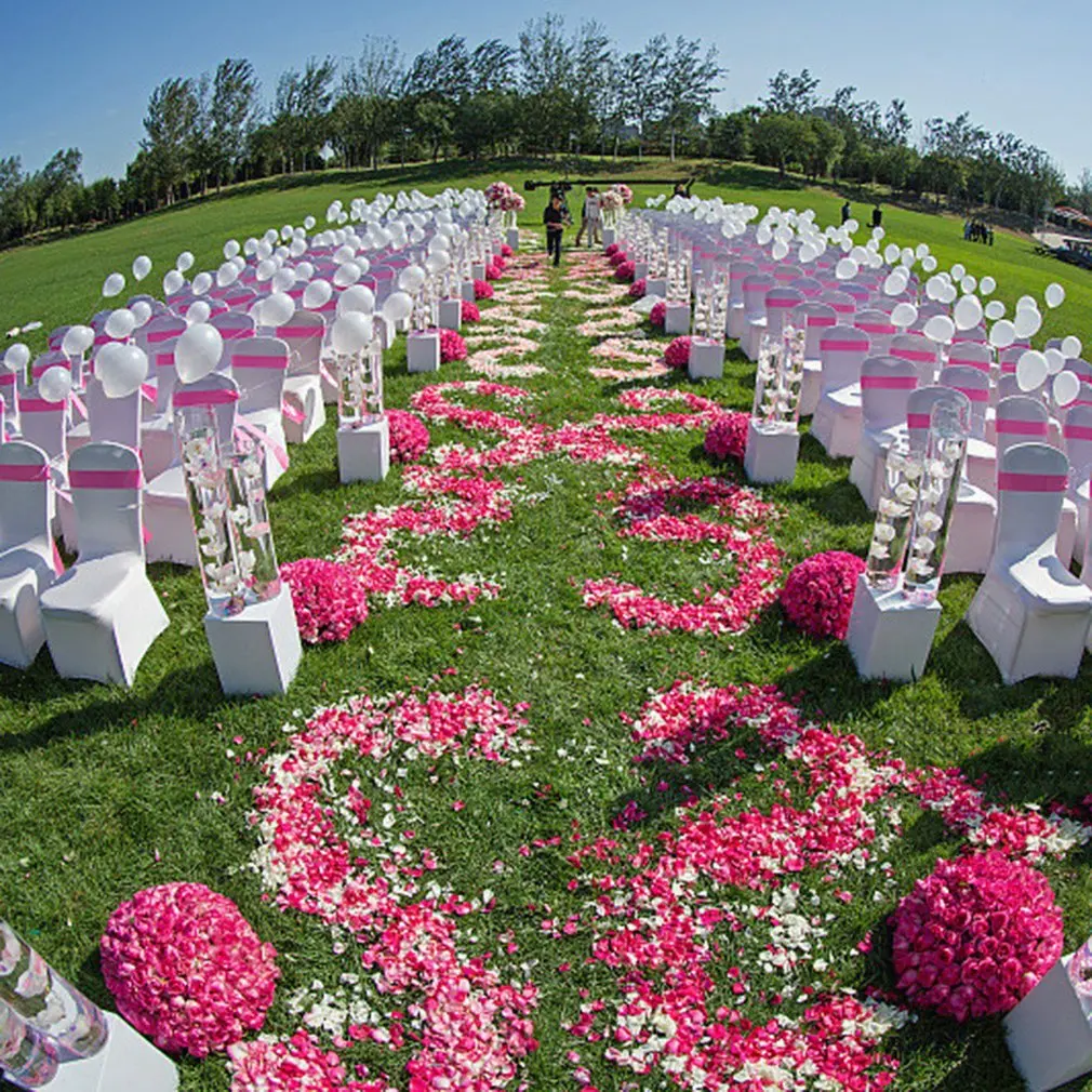 Свадебные принадлежности имитация лепестков искусственные лепестки роз цветок