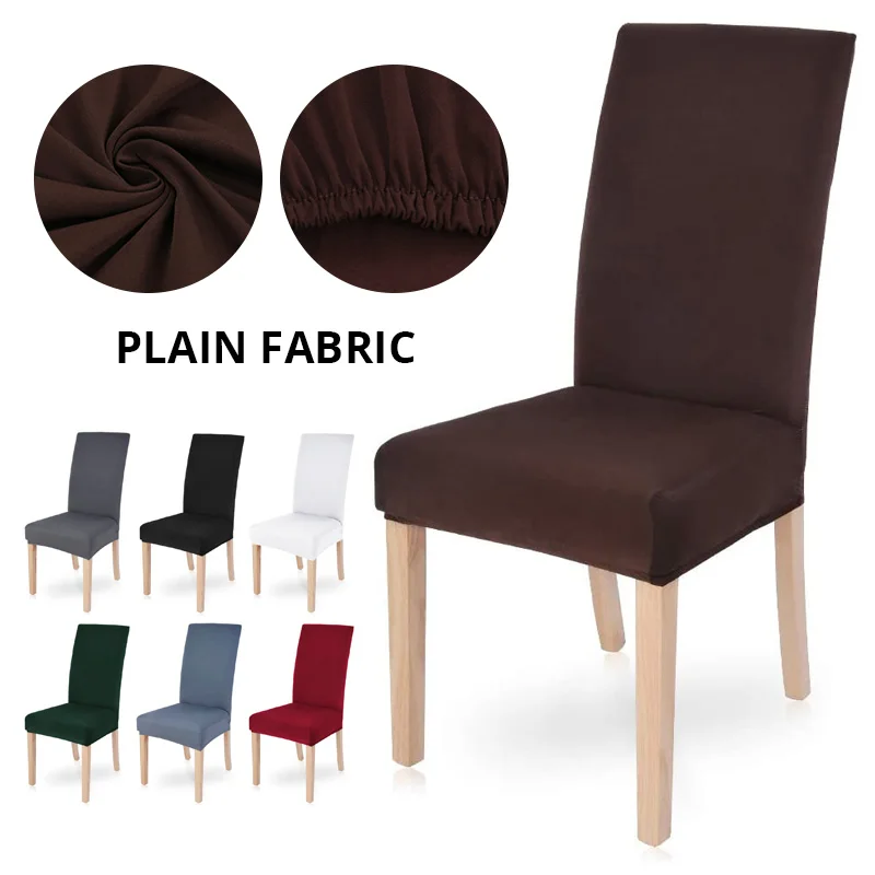

Jacquard Extensible Dining Chair Cover Spandex Slipcover Case for Chairs Kitchen Dining Room Chair Covers Elastic Stretch