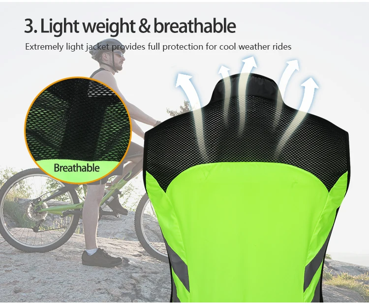 WOSAWE мотоциклетный светоотражающий жилет куртка с высокой видимостью для