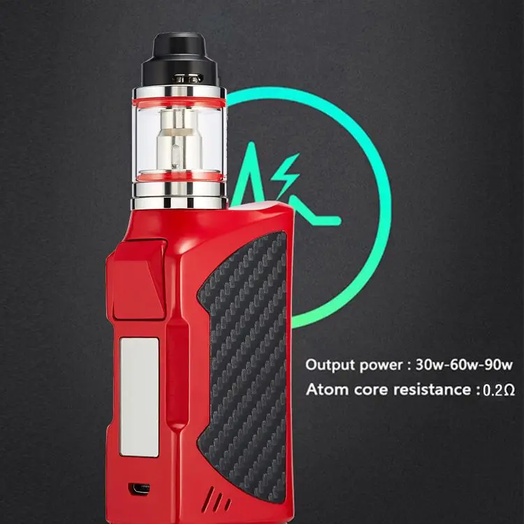 Феномен 90 Вт Vape моды огромный дым электронная сигарета с 2200 мАч батарея 0.3ohm бак