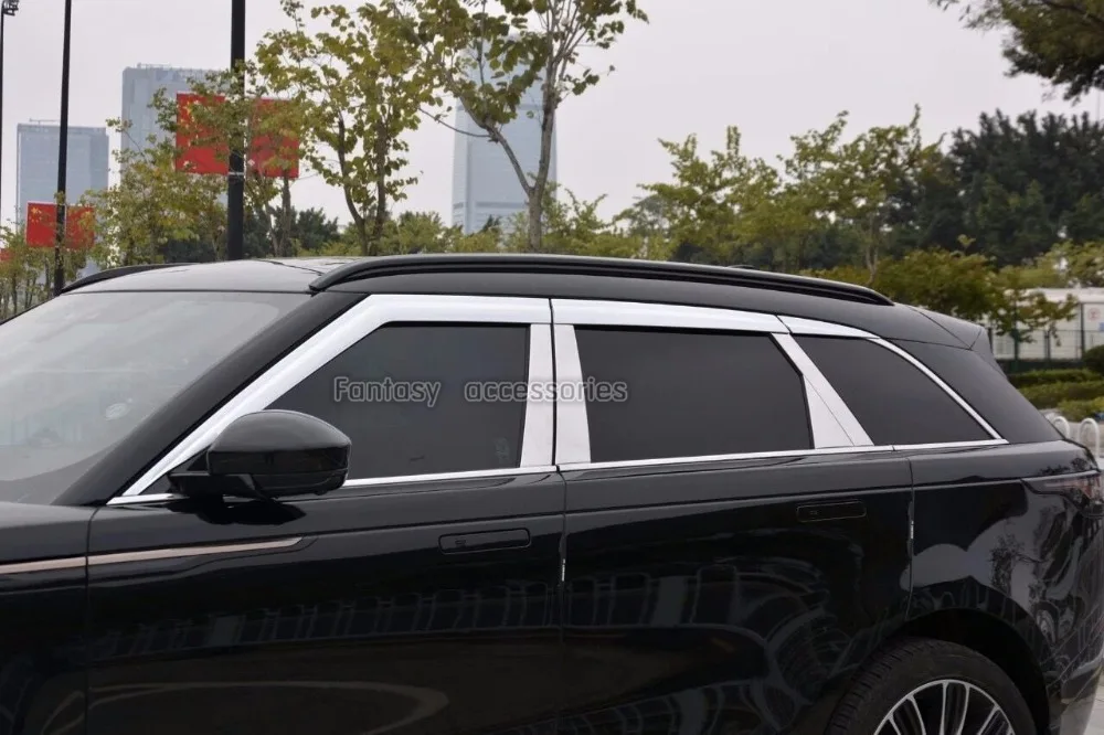 

ABS Chrome Window Visor Vent Shades Sun Rain Guard car accessories For Land Rover Range Rover Velar 2017 2018 2019 car styling