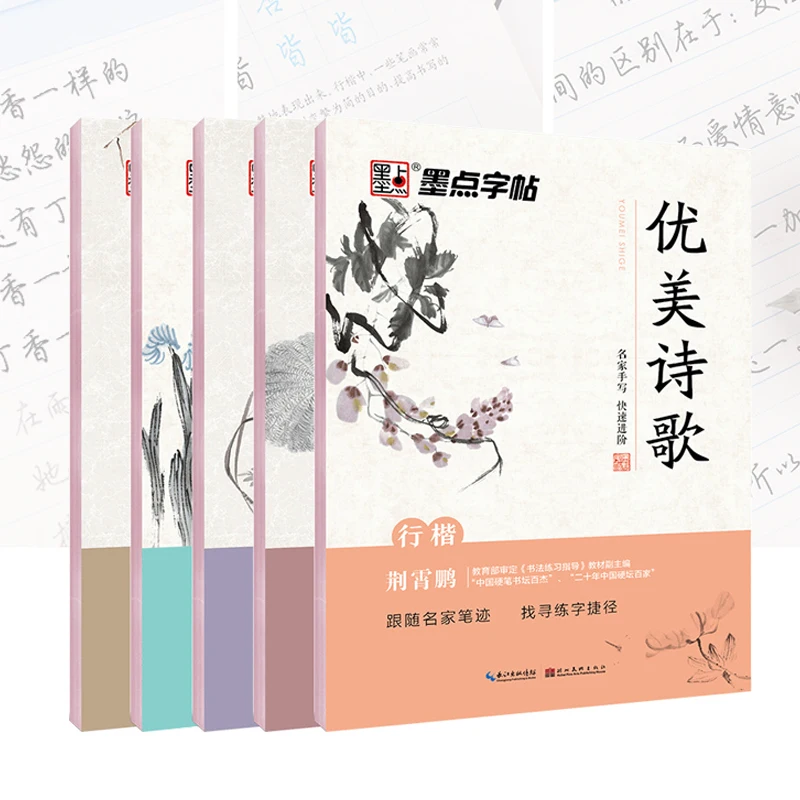 Copybook Xingkai Crash Course Hard Pen Calligraphy Practice Five Sets Special Books for Adults Beginners Practicing Calligraphys