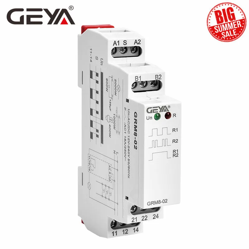 Бесплатная доставка GEYA GRM8 импульс реле AC230V или переменного тока/DC12V 240V блокировки
