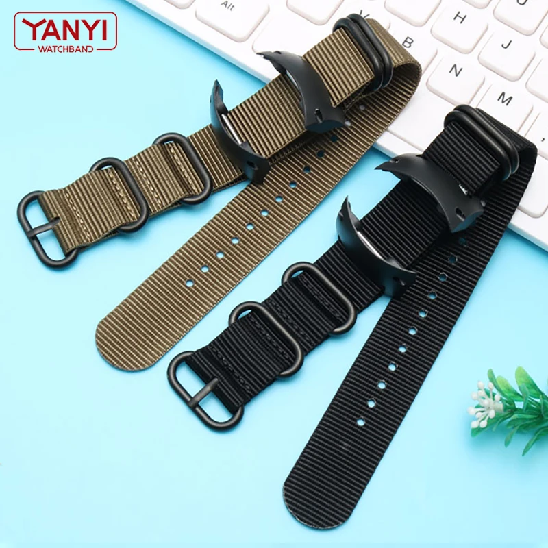 Nylon watchband for sunnto D4 D4i watch strap waterproof belt with rubber Interface Terminals Adapters wristwatches band