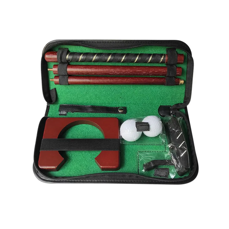 

Portable Golf Putter Putting Trainer Set Indoor Training Equipment Golfs Ball Holder Training Aids Tool With Carry Case