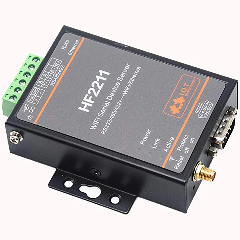 HF2211 Modbus Серийный RS232/RS485/RS422 в Ethernet/Wi Fi конверсионный модуль поддержка веб