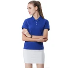 Новинка 2021, летняя брендовая однотонная женская рубашка-поло, Облегающая рубашка-поло с коротким рукавом, Женская Повседневная рубашка