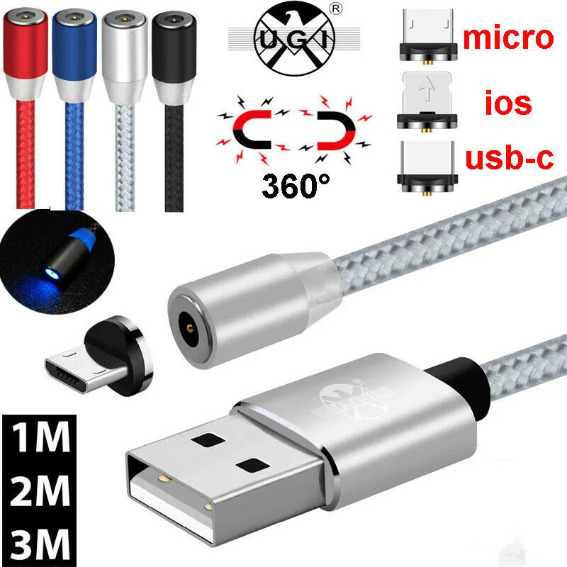 UGI Micro USB порт Магнитный адаптер для iPhone IOS Android C зарядный кабель huawei P9/P9 Plus Honor V8 V9