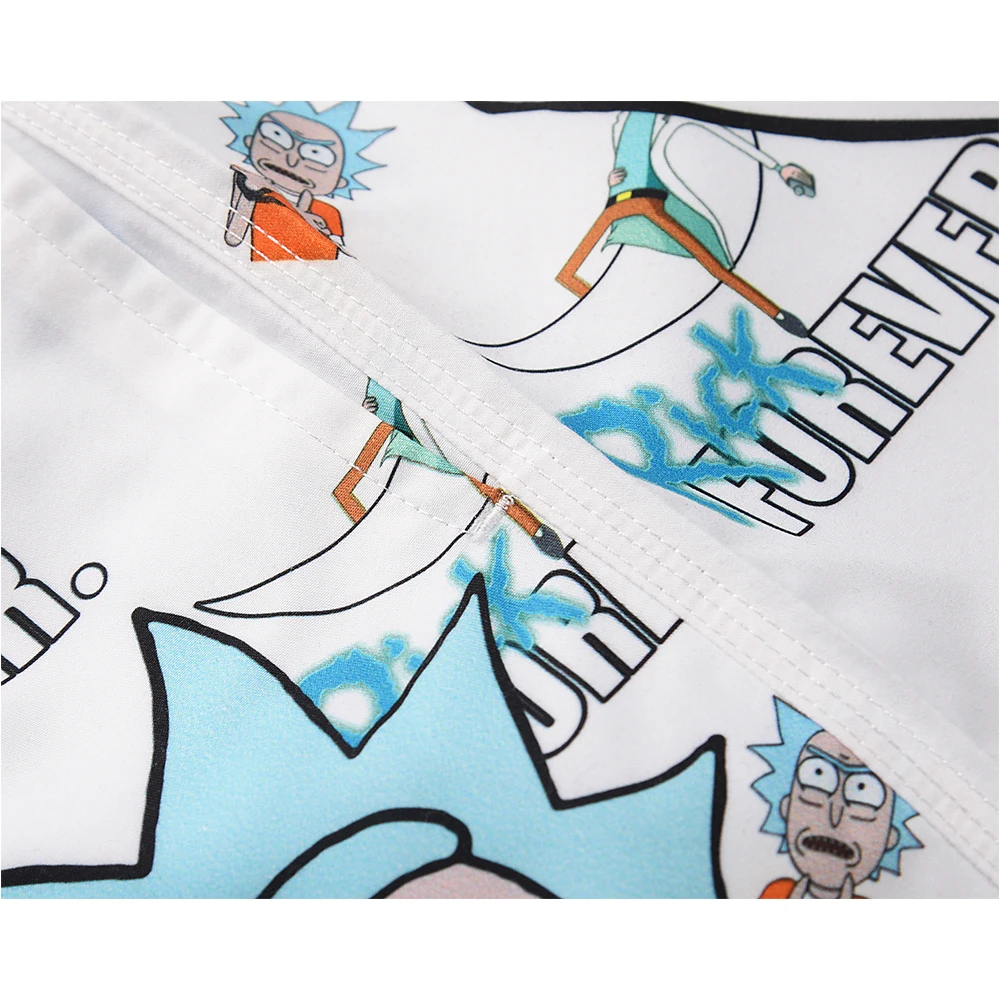 

Dark Icon Cartoon Printed Beach Shorts Men Elastic Waist Double Layer Men's Shorts