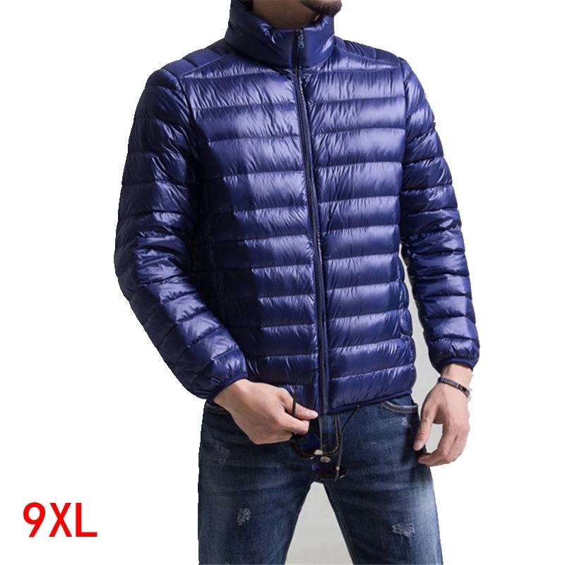 Осенняя и зимняя куртка большого размера 5XL 6XL 7XL 8XL 9XL повседневная мужская хлопковая одежда с длинными рукавами с отворотом свободная молния теплая черная j