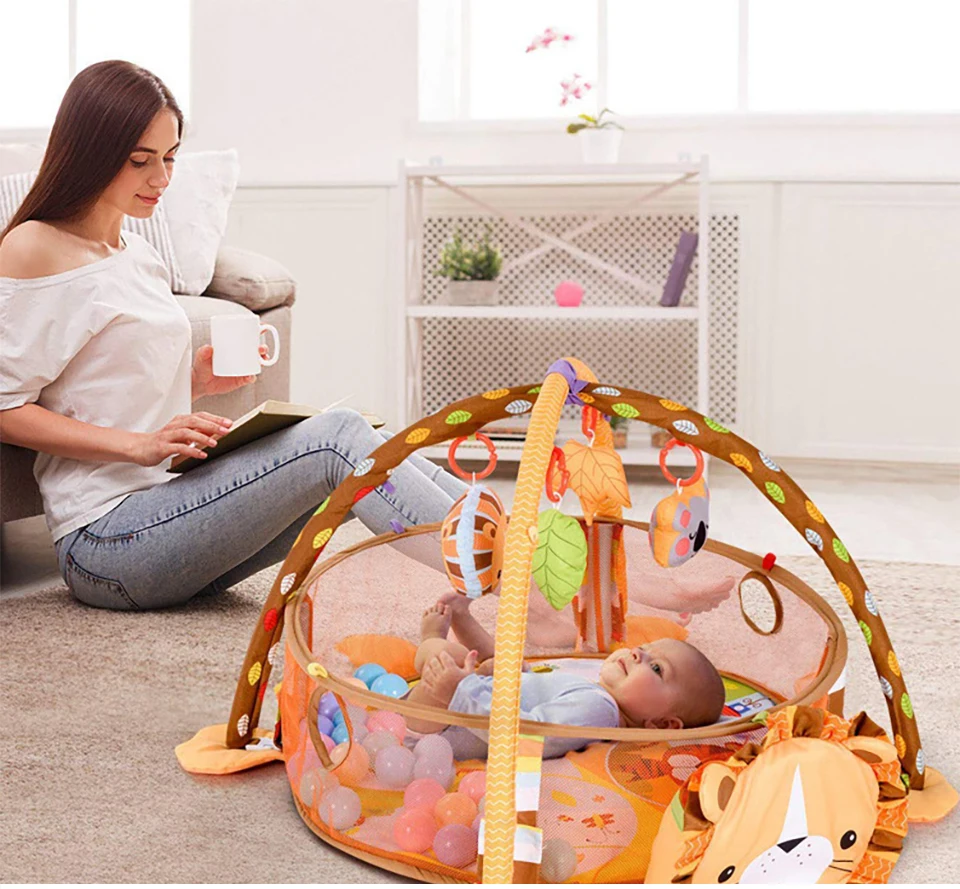 IMBABY детский коврик для занятий спортом три в одном с шаровой стойка для фитнеса ползающий коврик игровой коврик спортивный коврик для ребенка аксессуары для детской комнаты