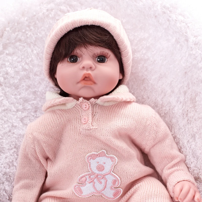 22 дюймовые куклы для новорожденных силиконовые детей детские партнеры игрушки