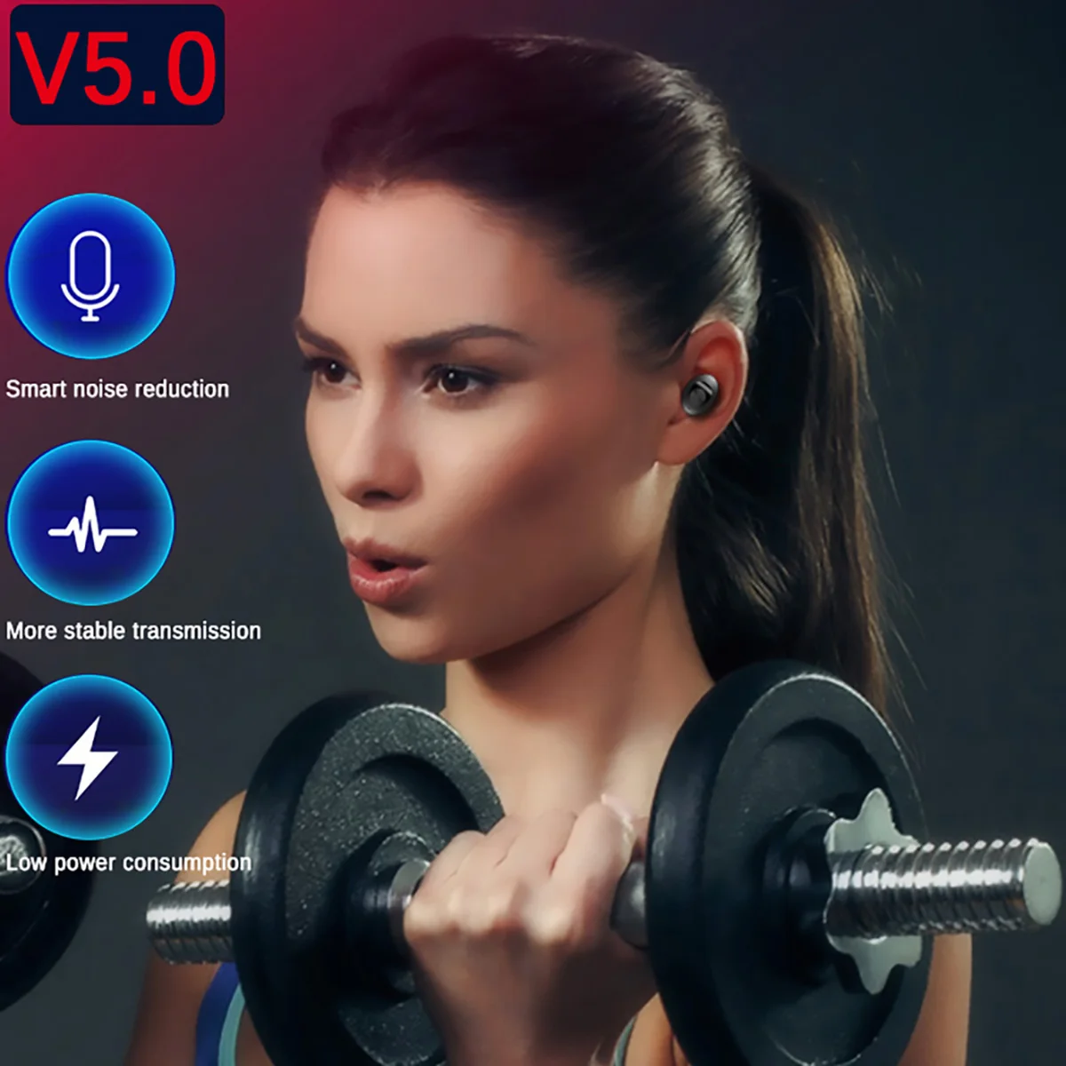 Наушники Bluetooth Handsfree вкладыши кнопки музыка беспроводной Bluetooth 5,0 телефон беспроводные сотовые телефоны бас новая технология