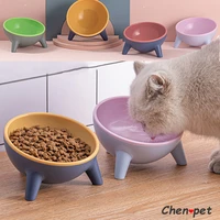 cat dog bowl with stand pet feeding food bowls dogs bunny rabbit nordic color feeder product supplies pet accessories