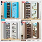 Многоярусный пыленепроницаемый портативный стальной составной стеллаж для хранения обуви