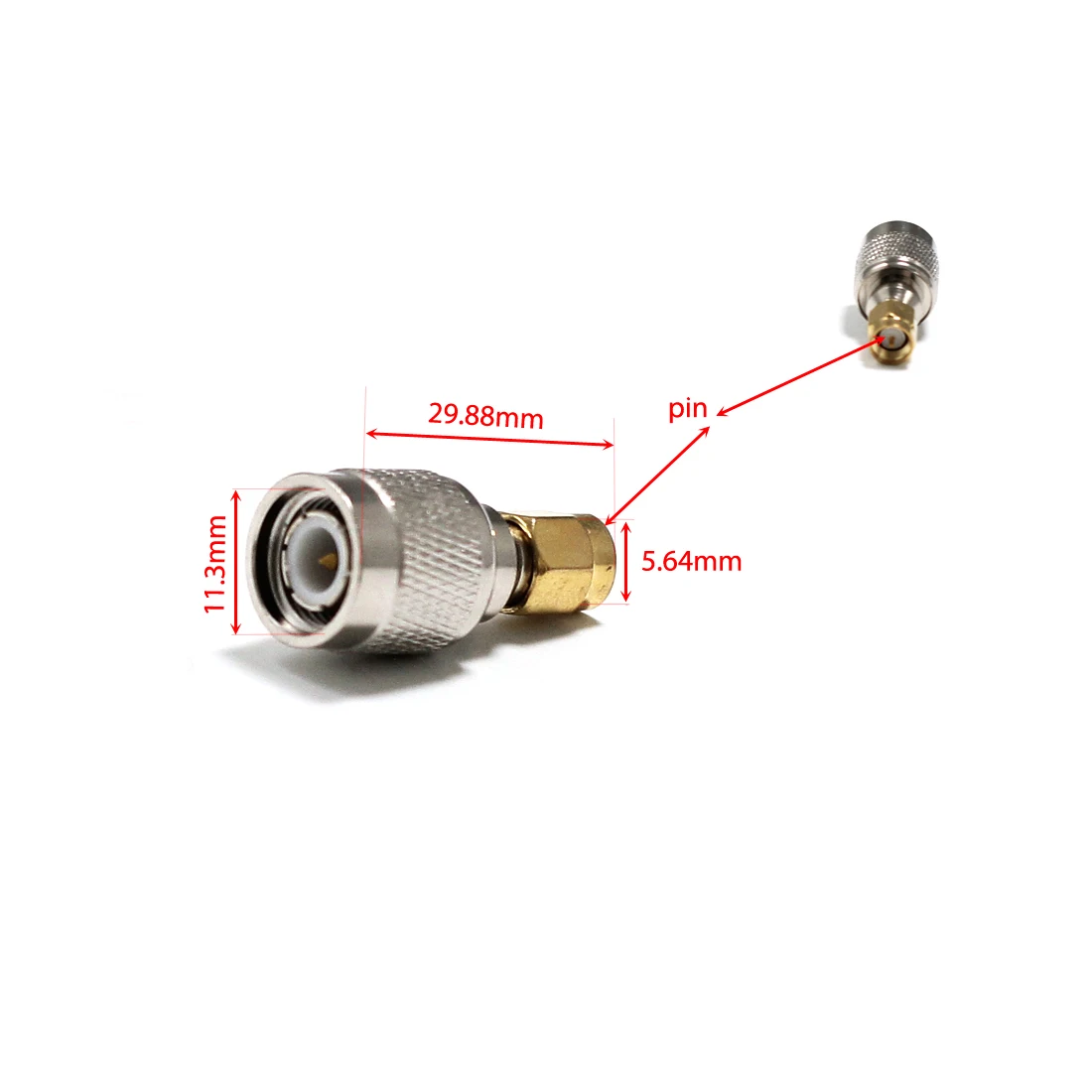 1 шт. SMA Мужской переключатель ТНК штекер разъем РЧ коаксиального адаптера прямые