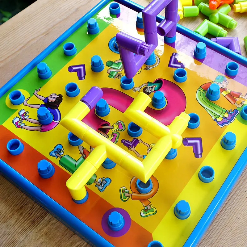 3D пути строительные блоки стол квалификации Настольная игра для возрастов 4
