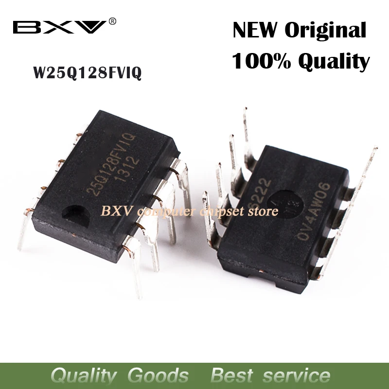 2 шт./лот W25Q128FVIQ 25Q128FVIQ W25Q128 DIP8 новый оригинальный|Интегральные схемы| |