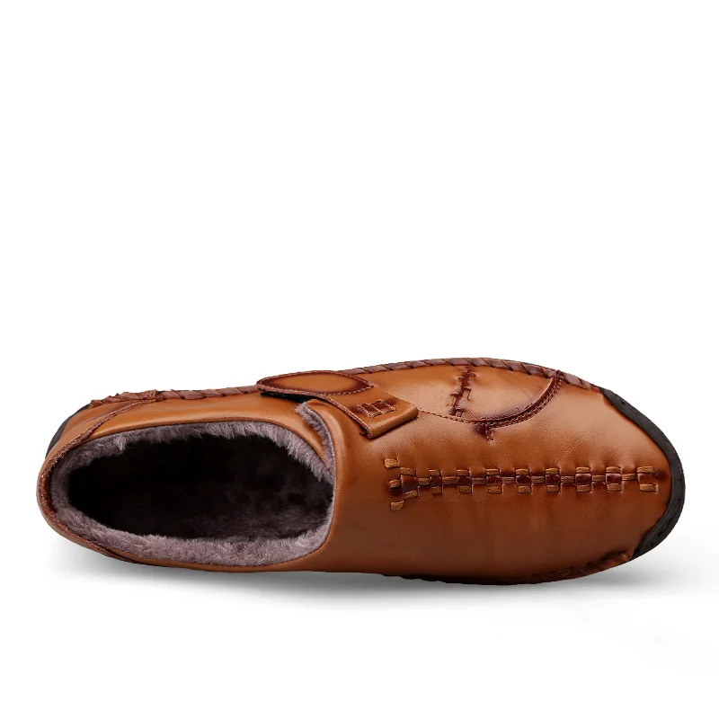 2019 повседневная мужская обувь из натуральной кожи дышащая кожаная для вождения