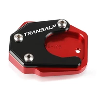 for transalp 600 650 700 xlv 600 650 700 transal motorcycle cnc foot side stand pad plate kickstand enlarger support extension