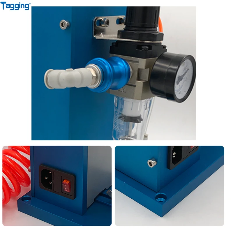 Фабрика прямые TM5209 пневматические этикетки машина для упаковки носочков