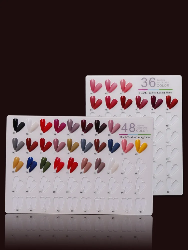 

Acrylic Nail Tips Color Display Stand Nail Polish Color Template Display Shelf Color Card Manicure Tool for Nail Art Display