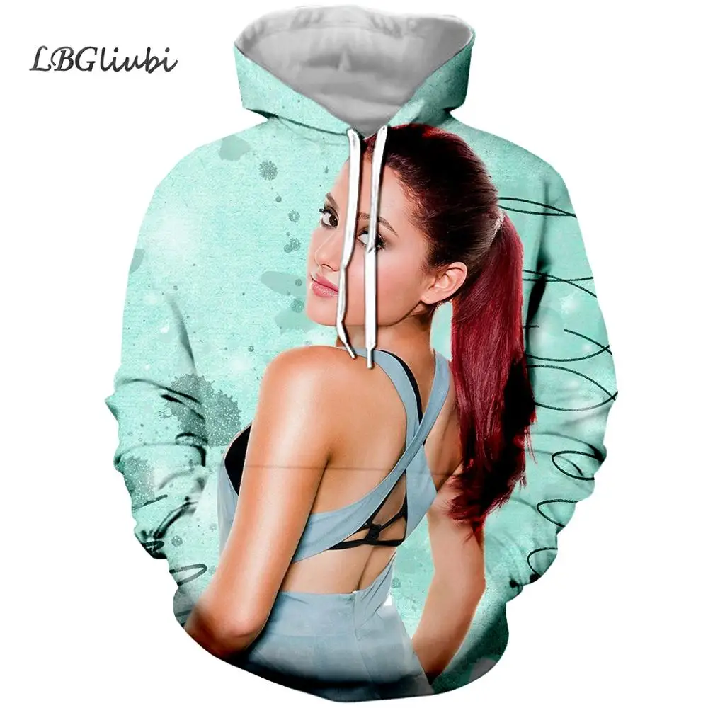 

Arianna Grande Print Hoodie 3D Print Fashion Hoodie Men's and Women's Casual Hoodie Street Hip Hop Eliana Grande Sweatshirt