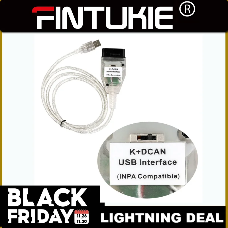 INPA K+CAN With FTDI FT232RQ Chip with Switch K+D CAN USB OBD Interface Compatible K-LINE Protocol High Quality for BMW | Автомобили и