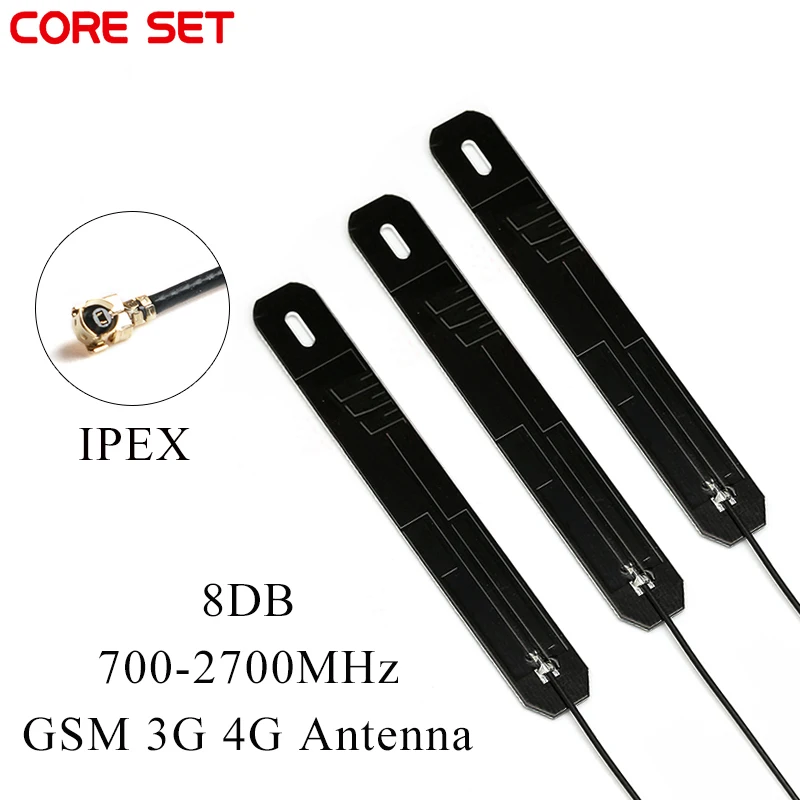 3 шт. 700-2700 МГц GSM 3G 4G двухдиапазонная антенна 8DBI IPEX интерфейс внутренняя печатная плата антенна с кабелем 12 см 4G антенна 3 шт. 700-2700 МГц GSM 3G 4G двухдиапазонная антенна 8DBI IPEX интерфейс внутренняя печатная плата антенна с кабелем 12 см 4G антенна