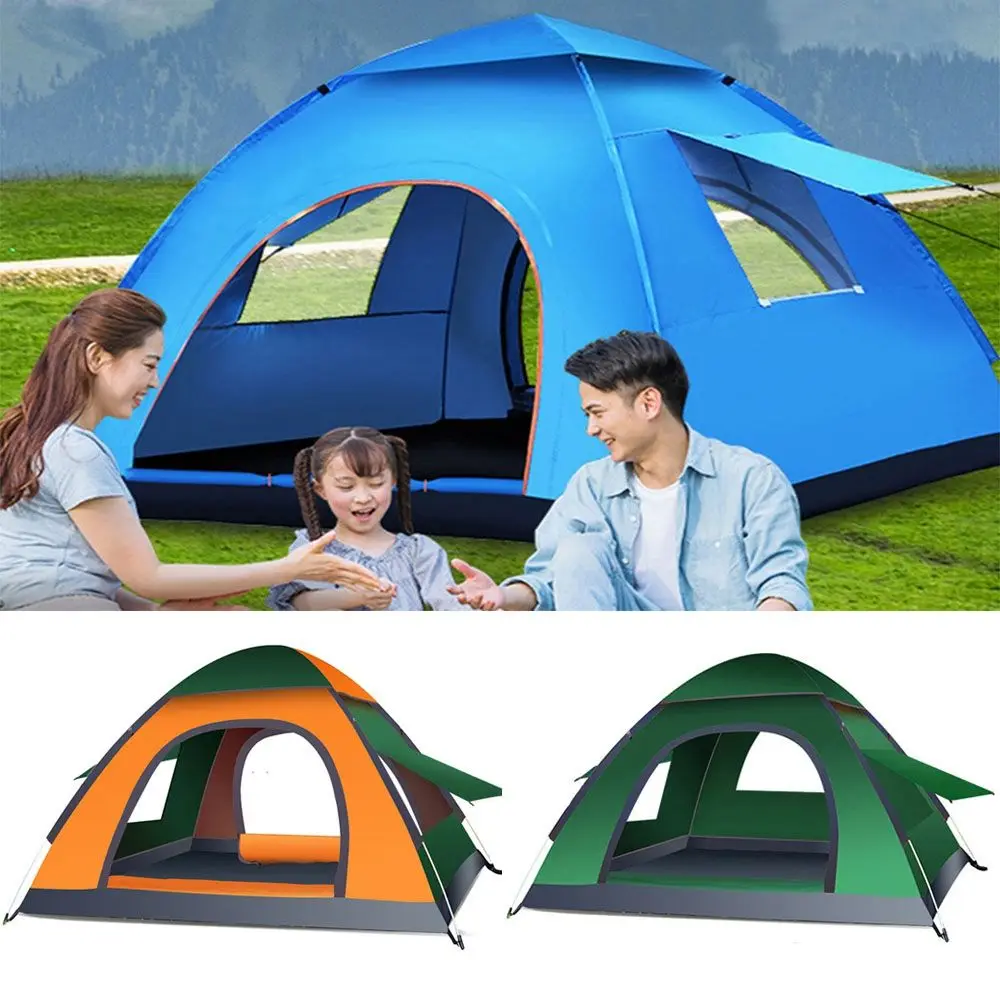 

2-4 Person Outdoor Automatic Tent Camping Tent Easy Instant Setup Protable Backpacking Sun Shelter Travelling Hiking Accessory