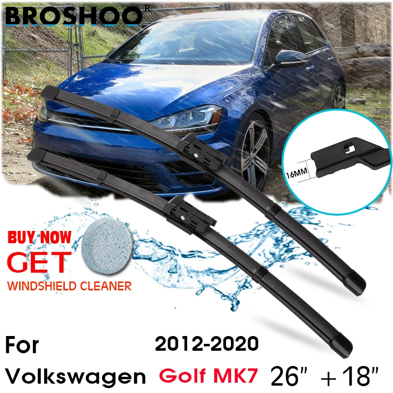 

Car Wiper Blade Front Window Windscreen Windshield Wipers Blades Auto Accessories For Volkswagen Golf MK7 26"+18" 2012-2020