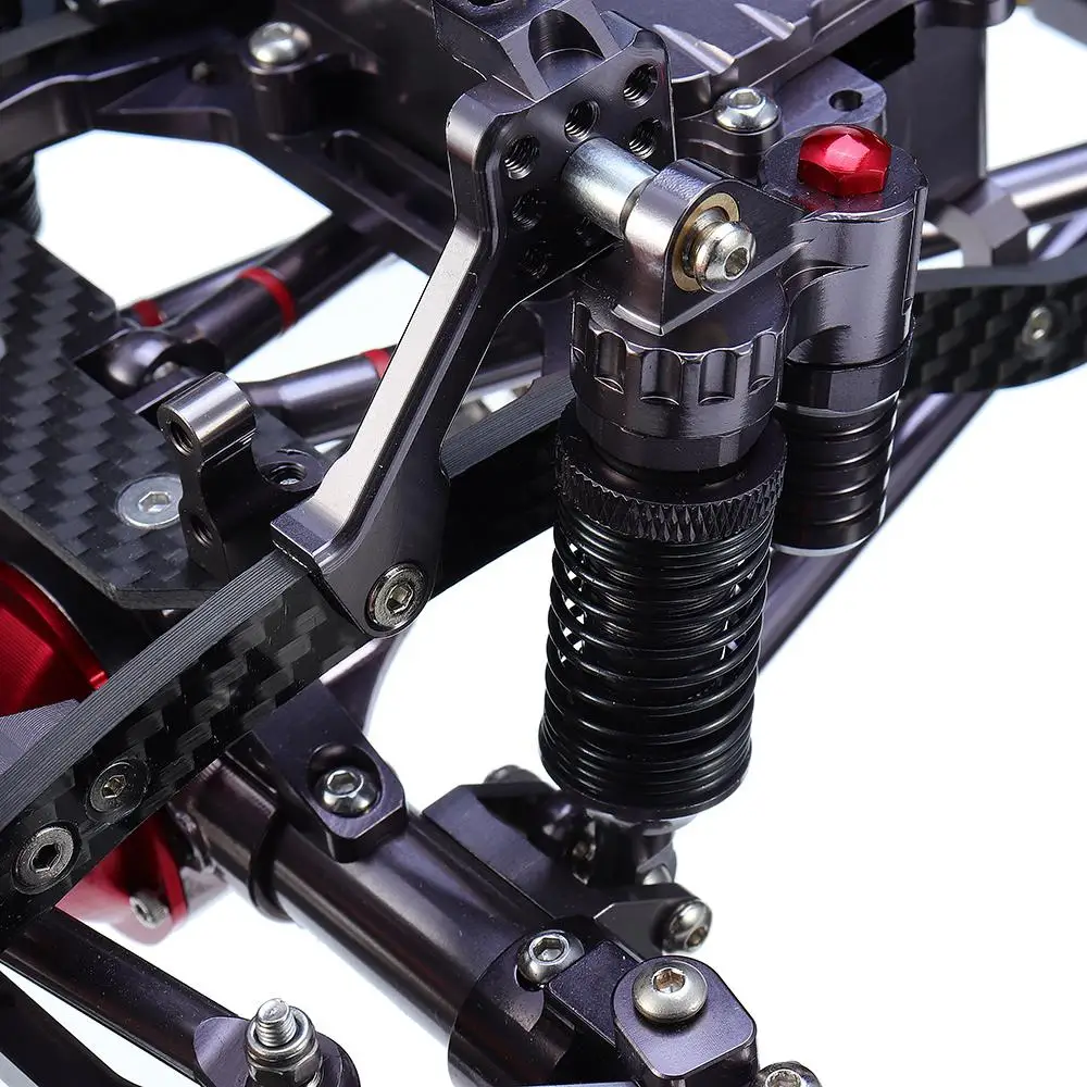 CNC Алюминиевый металлический карбоновый каркас для 1/10 гусеничный осевой SCX10 Rc шасси автомобиля 313 мм Колесная база