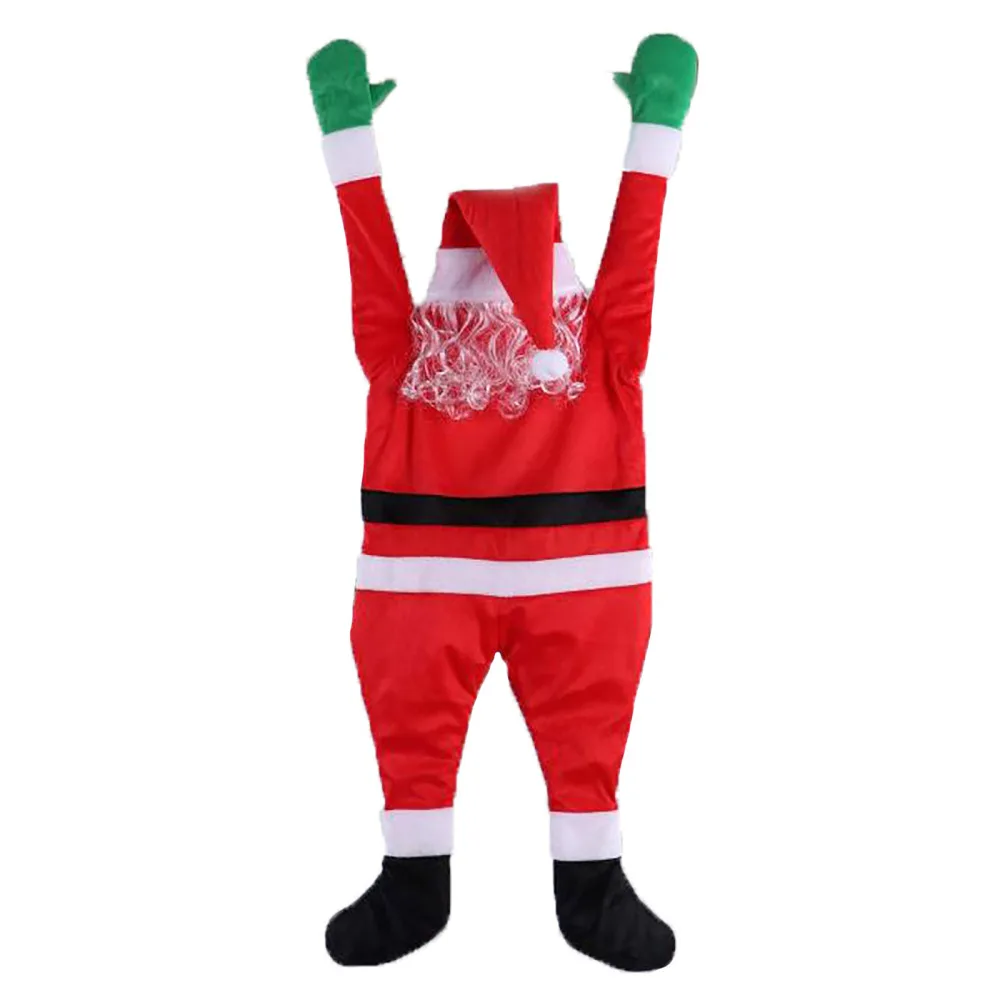 

Hanging Ornament Santa Claus Decorations Clothes Pendants Creative Wall Craft Holiday Gifts Home Party Supply Ornaments