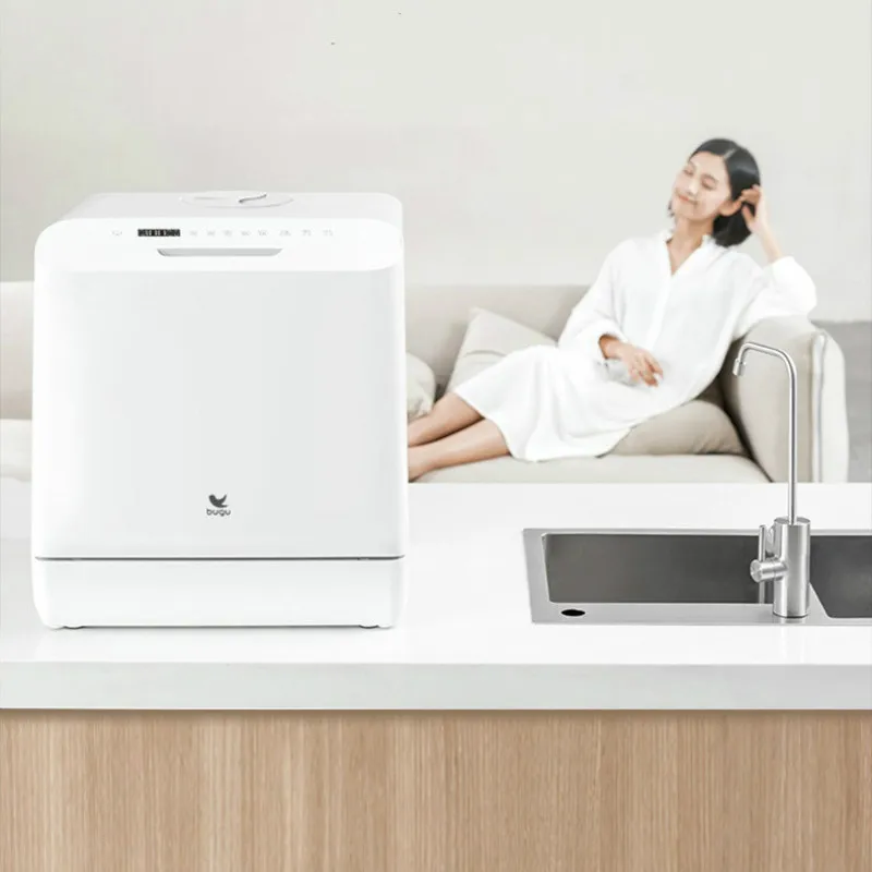 Preise JRM0105 Midea Bugu BG-DC21 Spülmaschine Automatische Installation-freies Spülmaschine Desktop Integrierte Sterilisation Teller Waschen Maschine