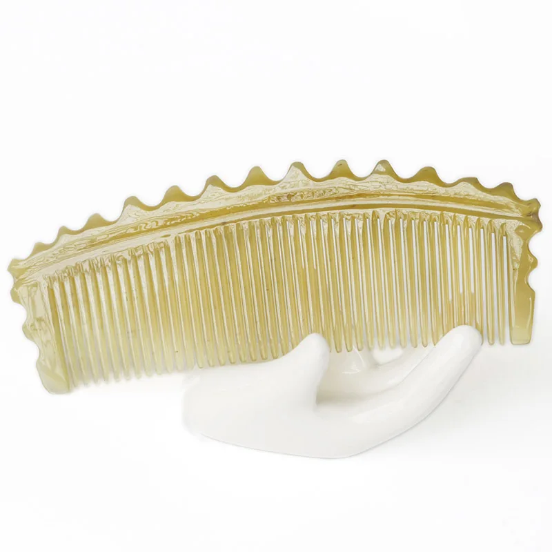 

Natural Ox Horn Comb Hair Brush No Static Health Care Hair Brush Hairdressing Comb For Hair Anti-hair Loss Massage Comb G0922