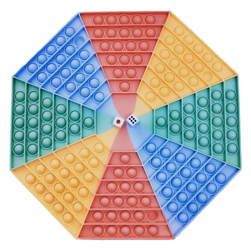 

Игрушка-фиджет с большим нажимом для пальцев, силиконовая восьмиугольная шахматная доска, игрушки для декомпрессии, для интерактивной игры...