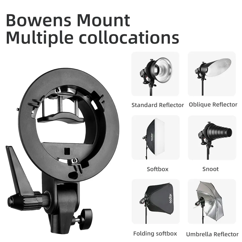 Кронштейн S типа Godox Bowens держатель для вспышки Speedlite софтбокса тарелки красоты