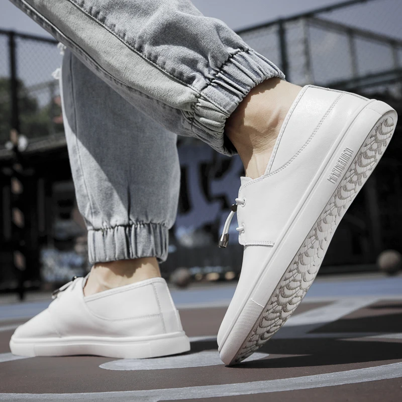 Мужская обувь из натуральной кожи Модные повседневные удобные лоферы Уличная