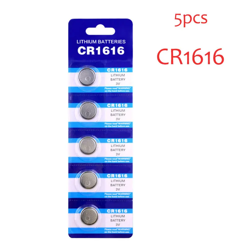 5 шт. Литиевые кнопочные батарейки CR1616 3 в DL1616 ECR1616 LM1616 батарейка таблетка CR 1616 для