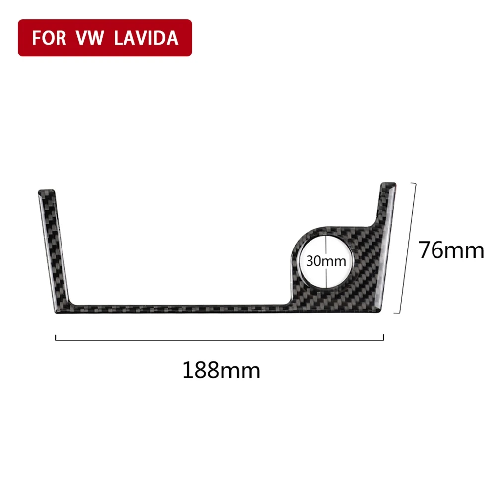 

Carbon Fiber Interior Sticker Power Outlet Cover Decorative Sticker Protector Strip for Volkswagen Lavida Styling Accessories