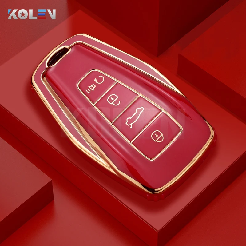 

Модный ТПУ чехол для автомобильного ключа дистанционного управления чехол для Geely Coolray Atlas Boyue NL3 Emgrand X6 X7 EX7 GT GC9 Borui защитный брелок для ключей