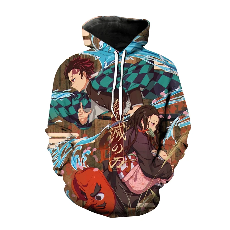 

Толстовка с капюшоном для мужчин и женщин, аниме 3D принт, рассекающий демонов, киметасу но айба, Модный свитшот с капюшоном, пуловер в стиле хип-хоп, кофта с капюшоном