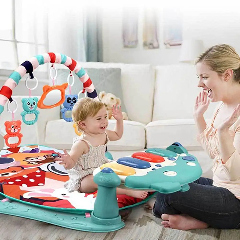 Детский игровой коврик Kidlove развивающий пазл с фортепианной клавиатурой для